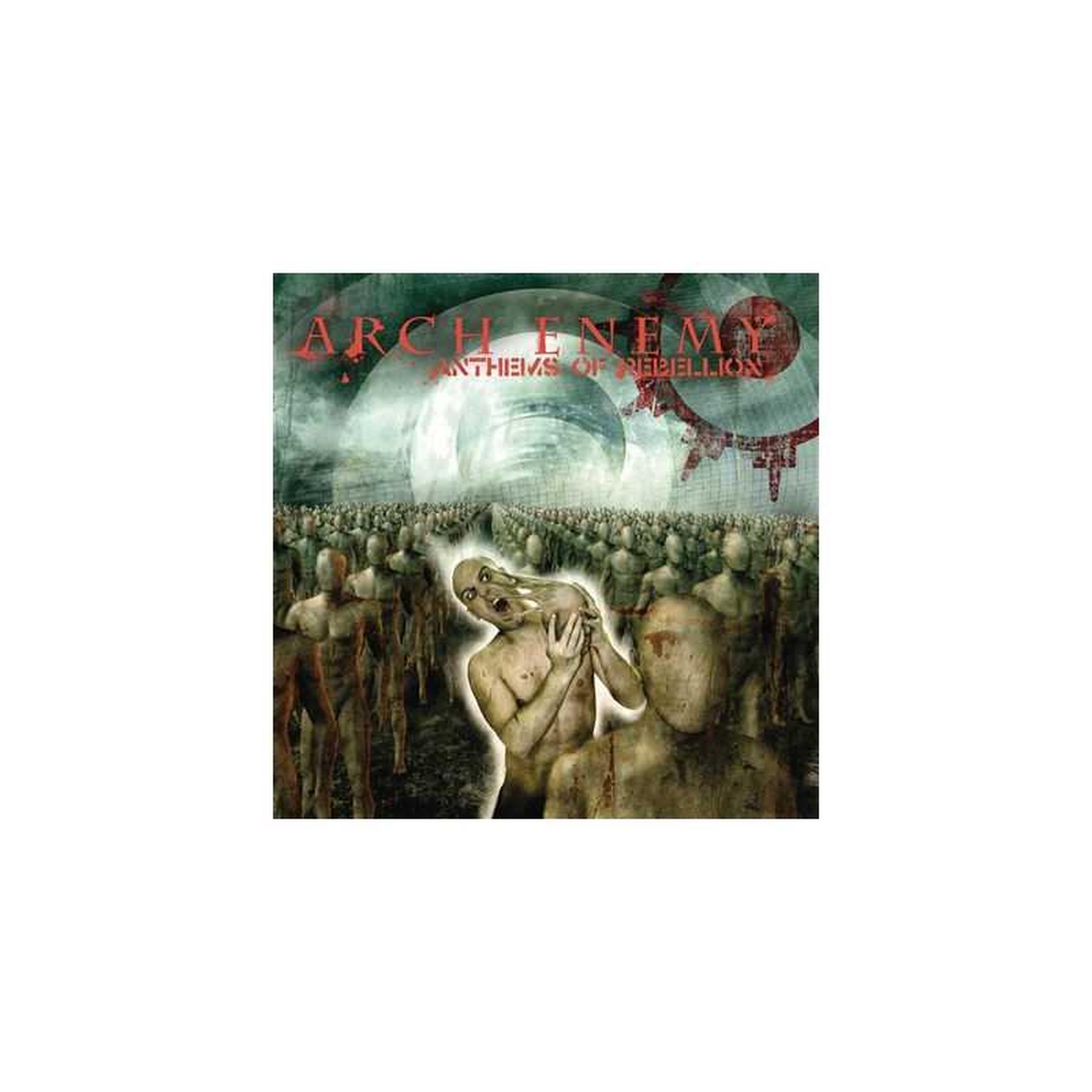 Vinyle 33t 30 cm bleu transparent arch enemy – anthems of rebellion, édition limitée 2023