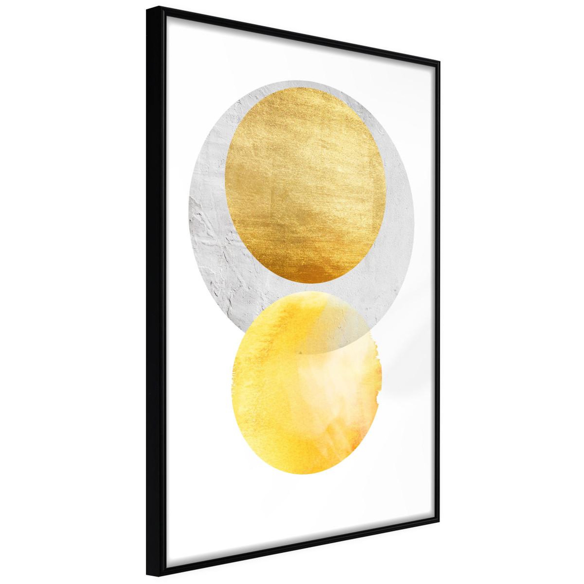 Paris Prix Affiche murale encadrée  eclipse. Coloris disponibles : Noir, Jaune