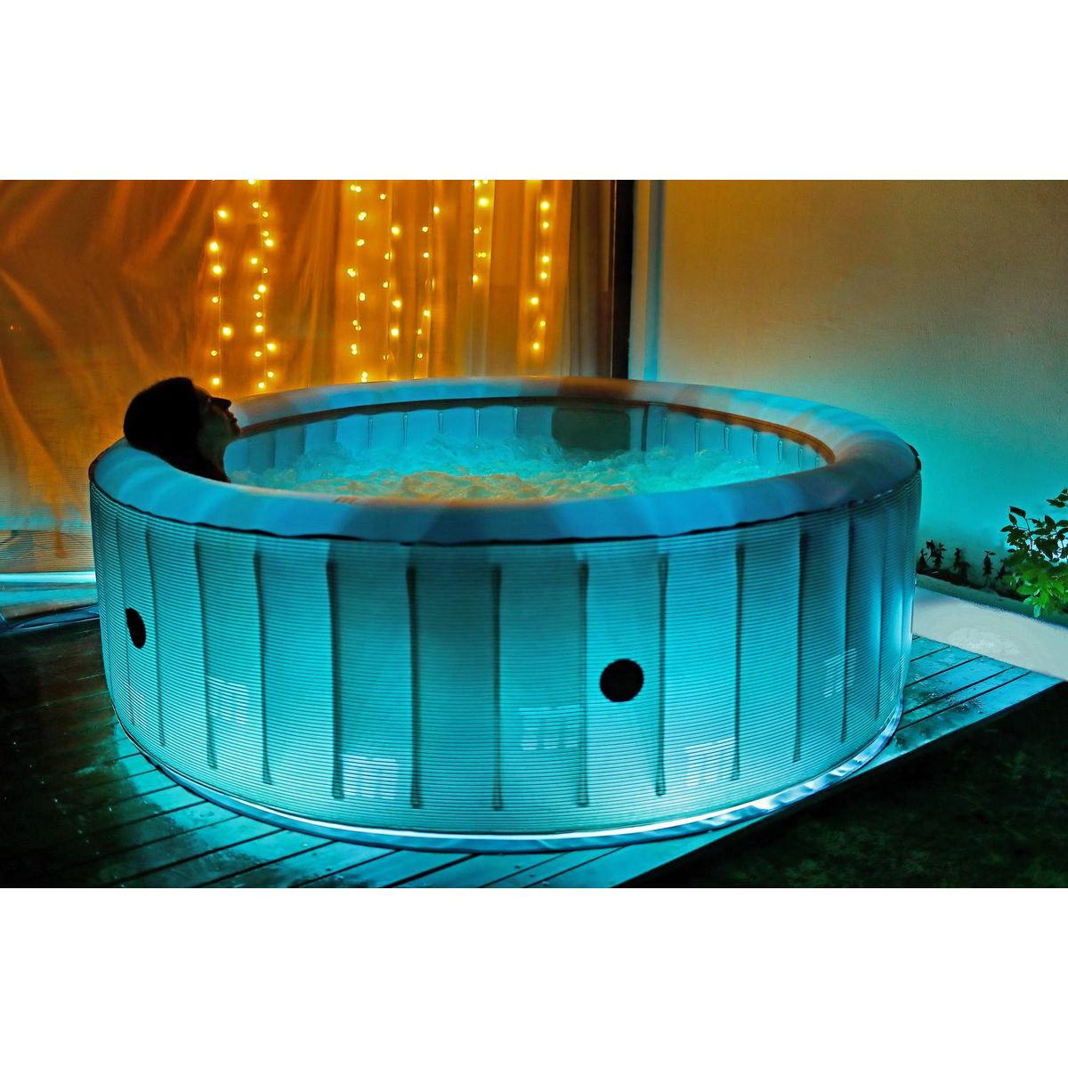 CONCEPT USINE Spa gonflable LED 6 personnes MENORCA