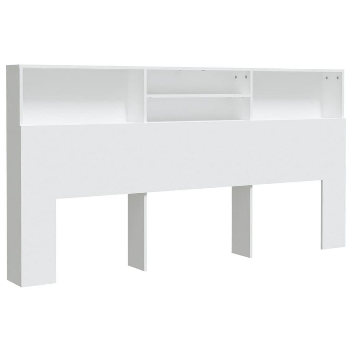 VIDAXL Armoire de tete de lit Blanc 200x19x103,5 cm