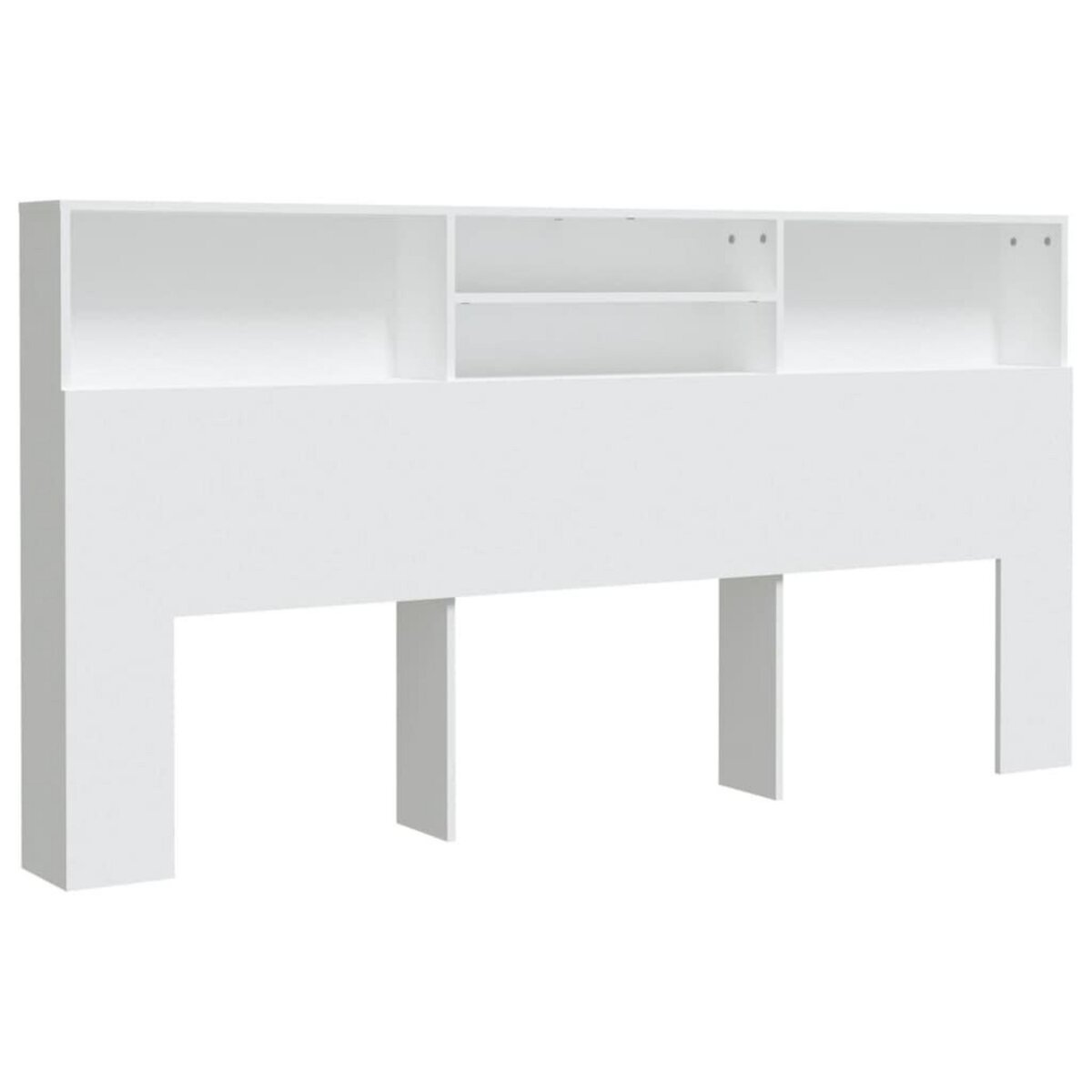 VIDAXL Armoire de tete de lit Blanc 200x19x103,5 cm