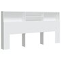 Voir la diapositive 2 : VIDAXL Armoire de tete de lit Blanc 200x19x103,5 cm