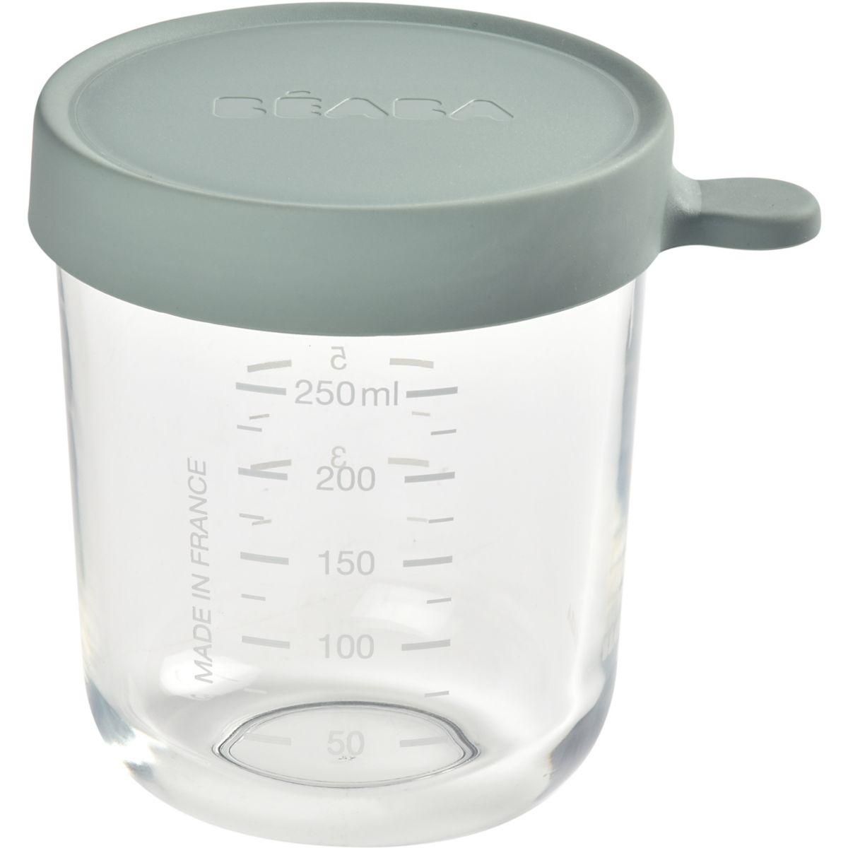 BEABA Pot de conservation verre 250ml eucalyptus green