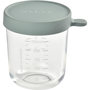 Voir la diapositive 2 : BEABA Pot de conservation verre 250ml eucalyptus green