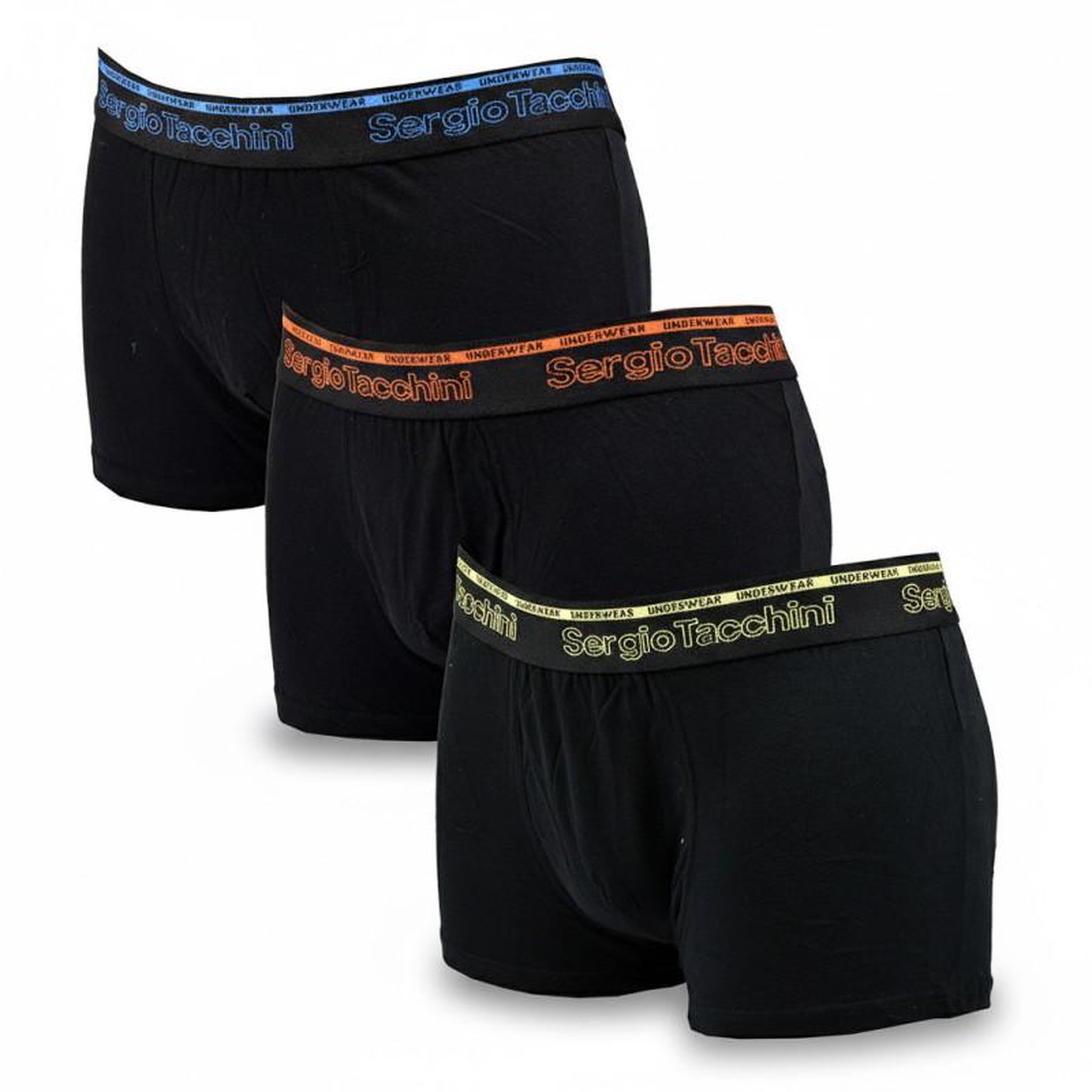 Voir la diapositive 1 : SERGIO TACCHINI Sergio Tacchini Pack de Boxers Homme Lot de 3