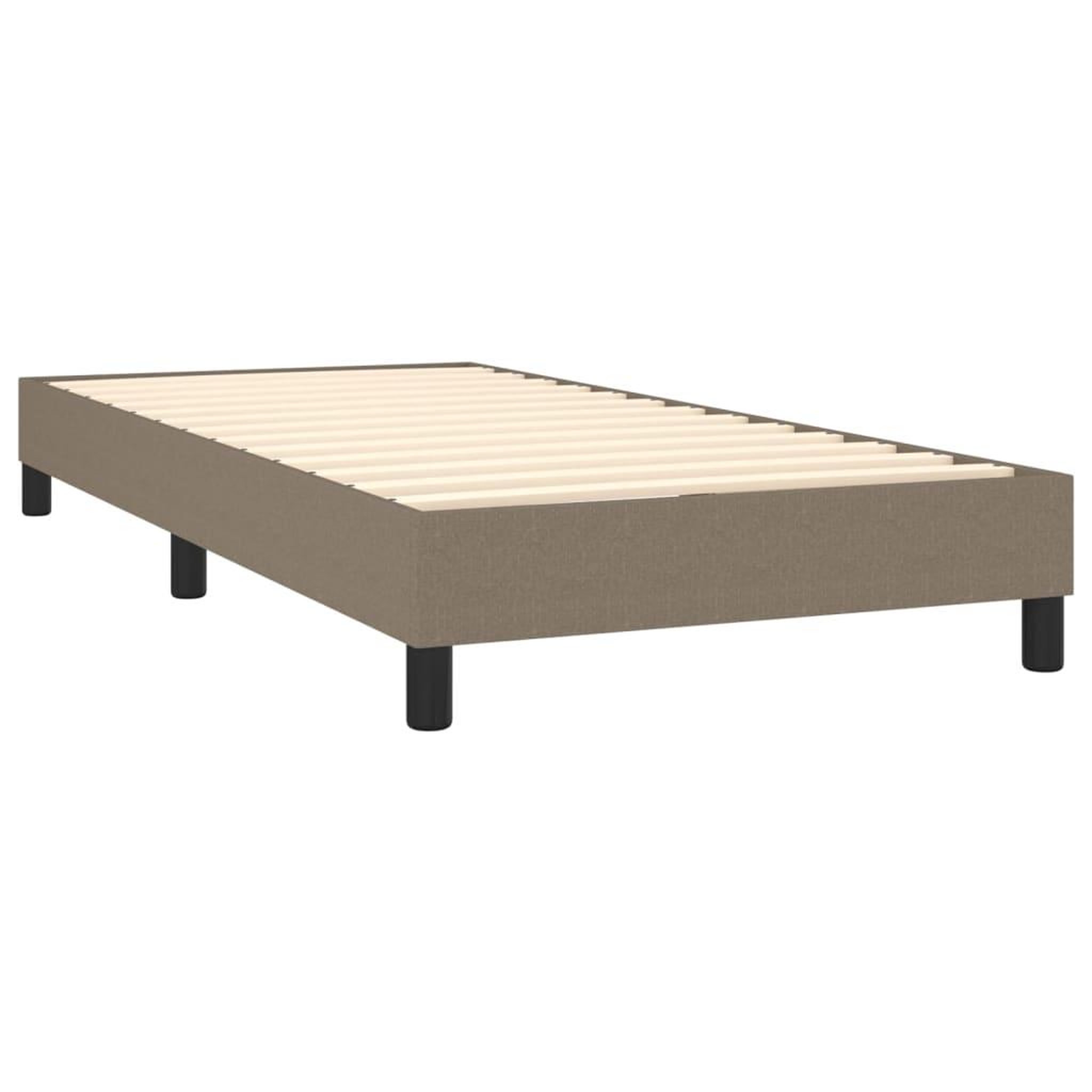 Voir la diapositive 4 : VIDAXL Cadre de lit sans matelas taupe 80x200 cm tissu