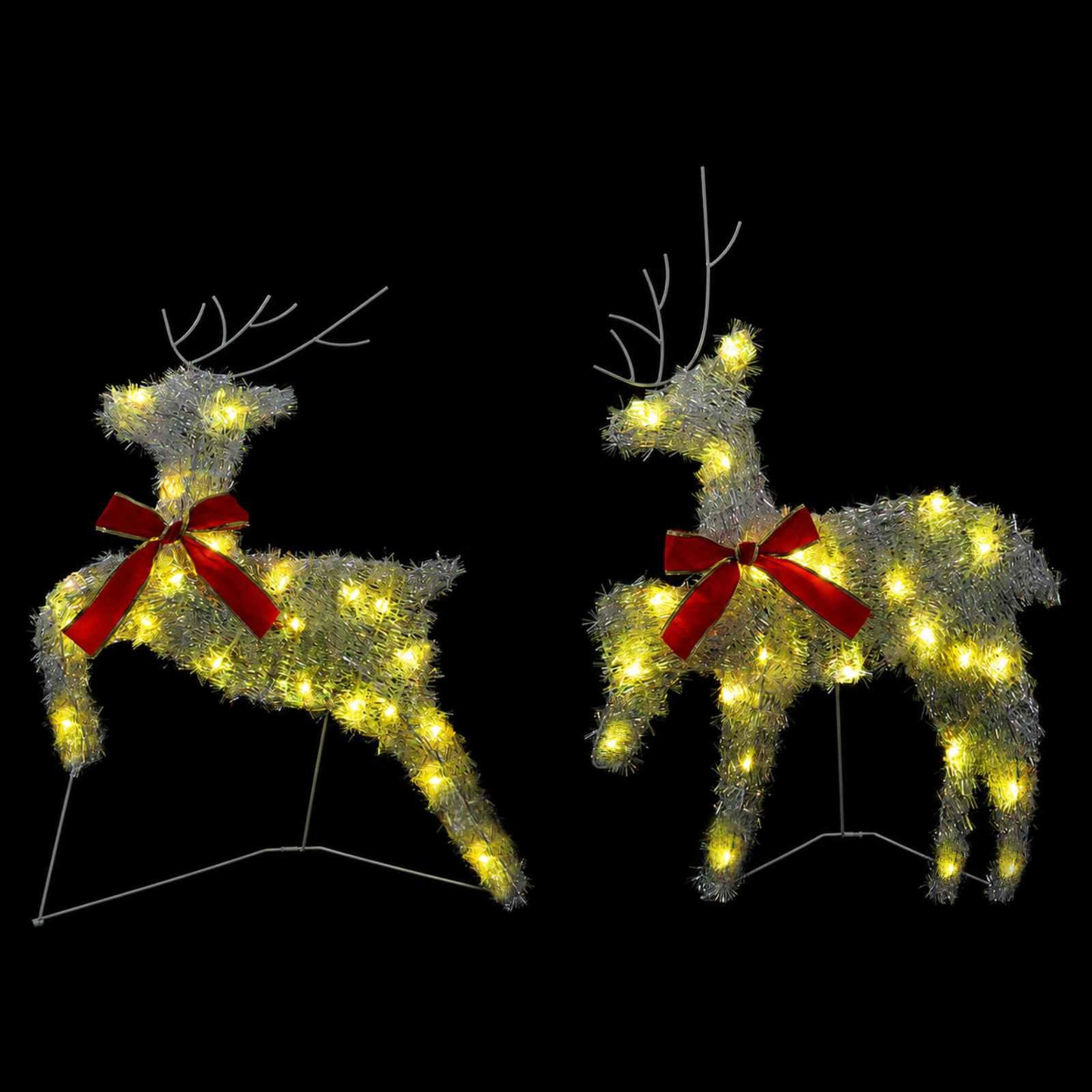 Voir la diapositive 5 : VIDAXL Renne de Noël 6 pc 120 LED Blanc chaud