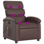 Voir la diapositive 2 : VIDAXL Fauteuil de massage inclinable Marron Similicuir