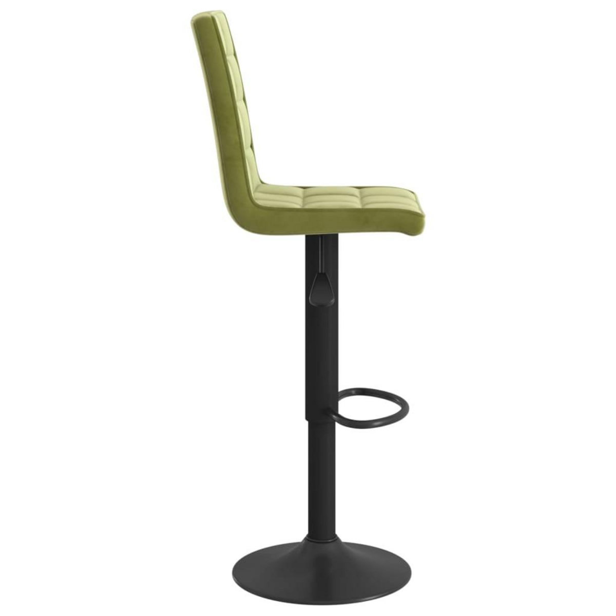 VIDAXL Tabourets de bar lot de 2 vert clair velours