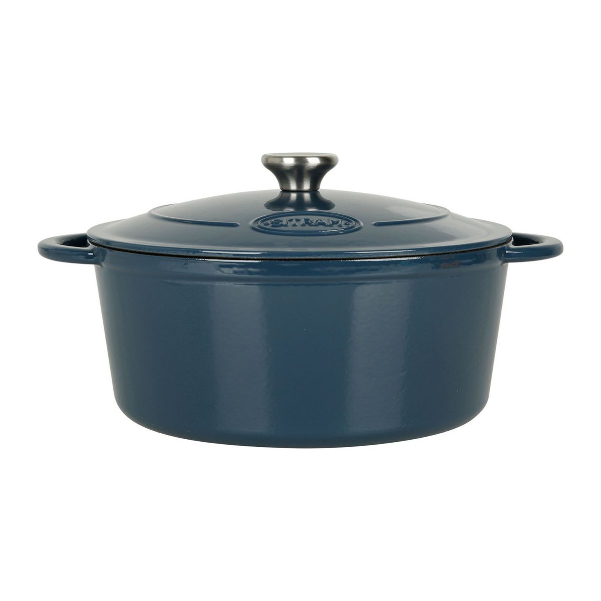 SITRAM Cocotte ronde 7L bleu d'artois en fonte émaillée
