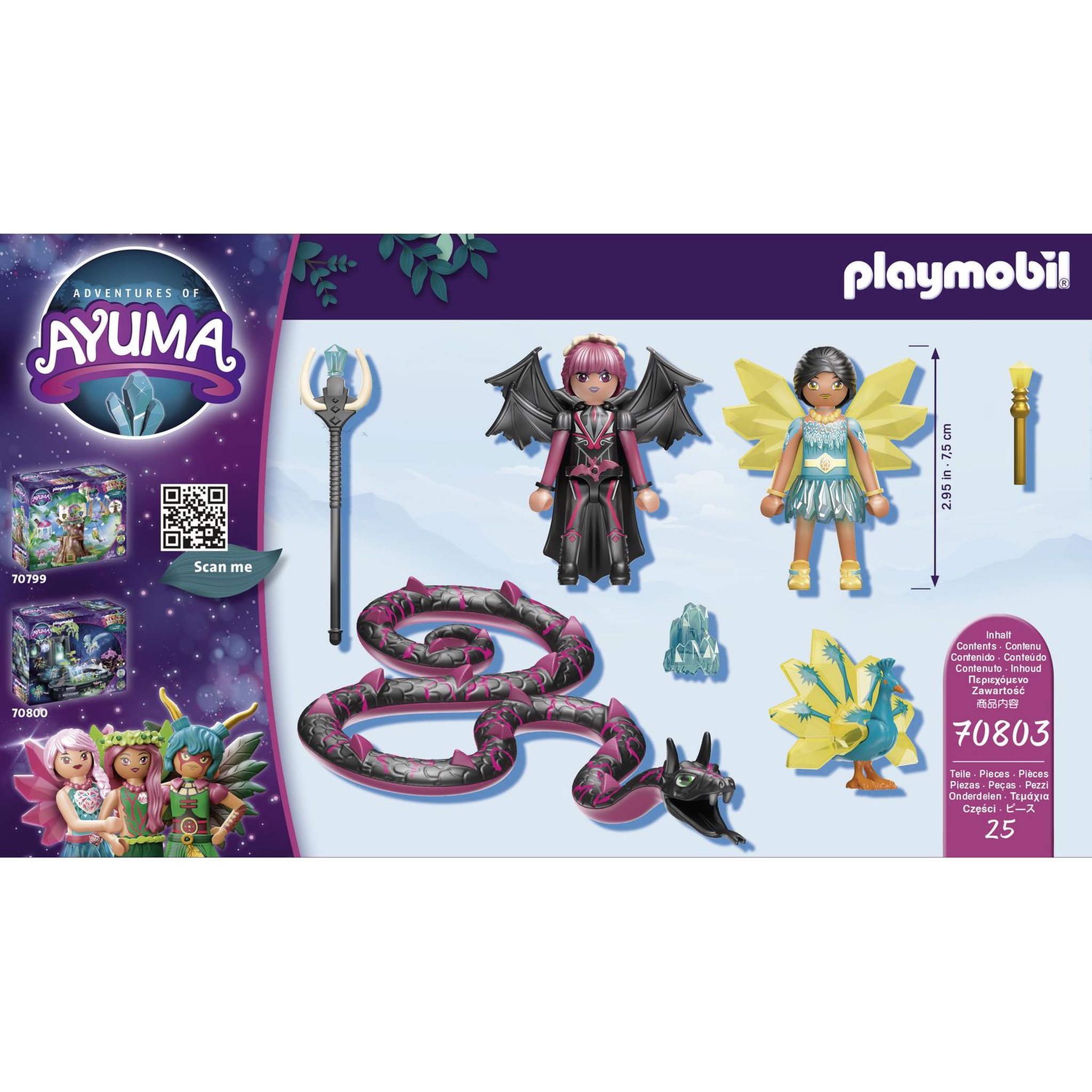 Voir la diapositive 2 : PLAYMOBIL 70803 AYUMA - Crystal Fairy et Bat Fairy avec animaux