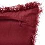 Voir la diapositive 3 : ATMOSPHERA Coussin Déhoussable Franges  Fringe  30x50cm Rouge