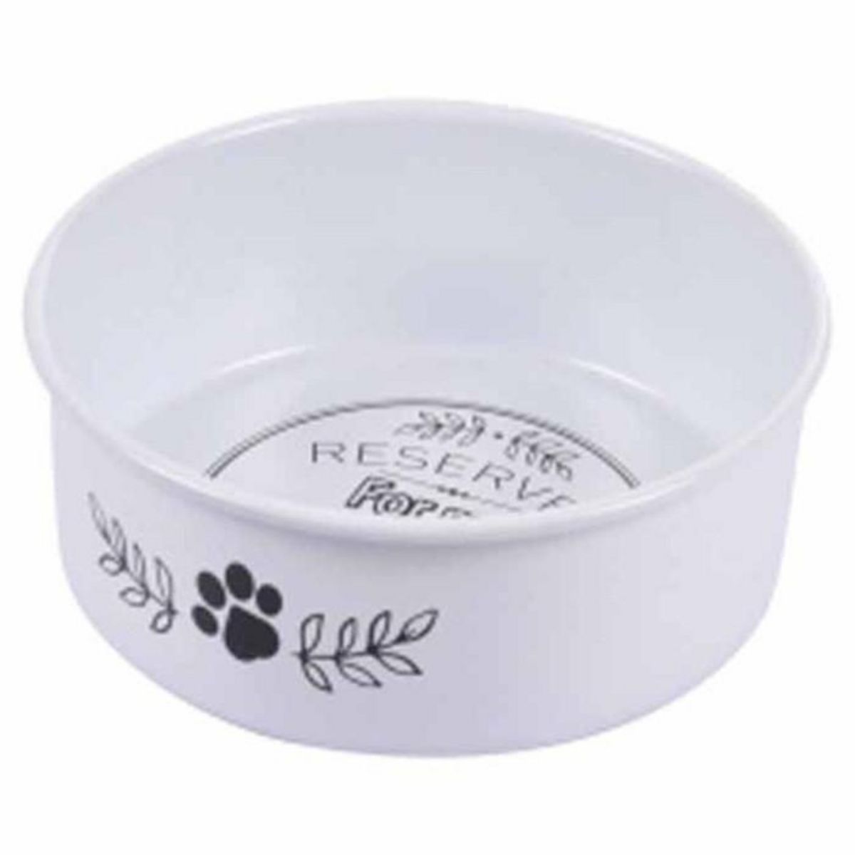 Paris Prix Gamelle pour Chien & Chat  Antidérapant  13cm Blanc