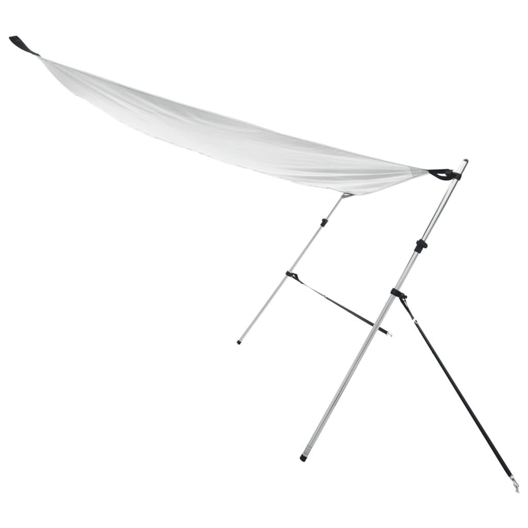 Voir la diapositive 4 : VIDAXL Extension d'ombrage T-Top blanc 170x170x(115-183) cm