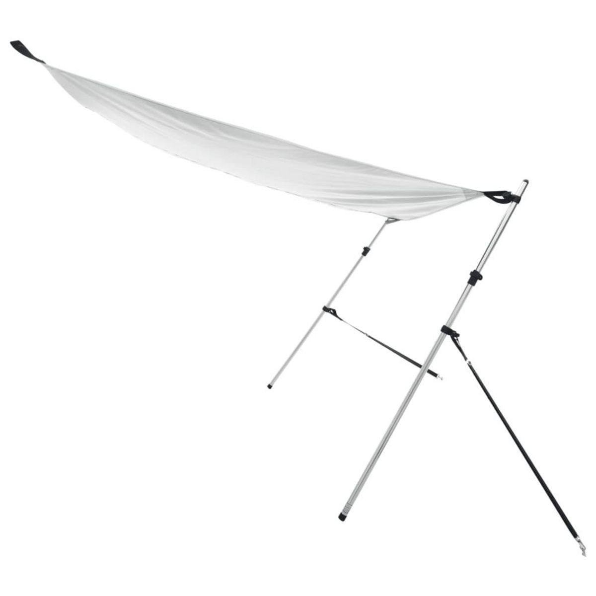VIDAXL Extension d'ombrage T-Top blanc 170x170x(115-183) cm