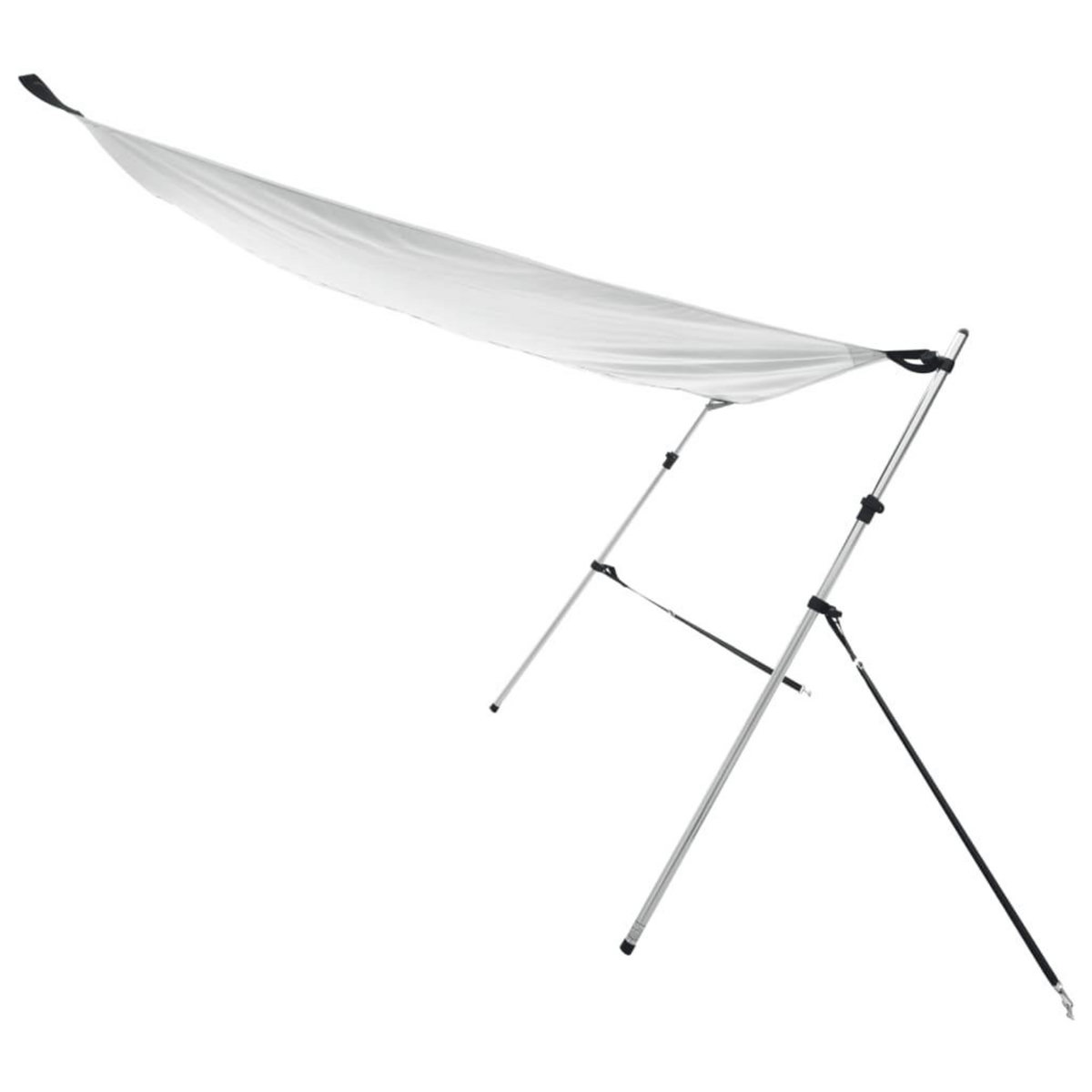 VIDAXL Extension d'ombrage T-Top blanc 170x170x(115-183) cm