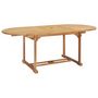 Voir la diapositive 2 : VIDAXL Table de jardin extensible 150-200x100x75 cm Teck solide