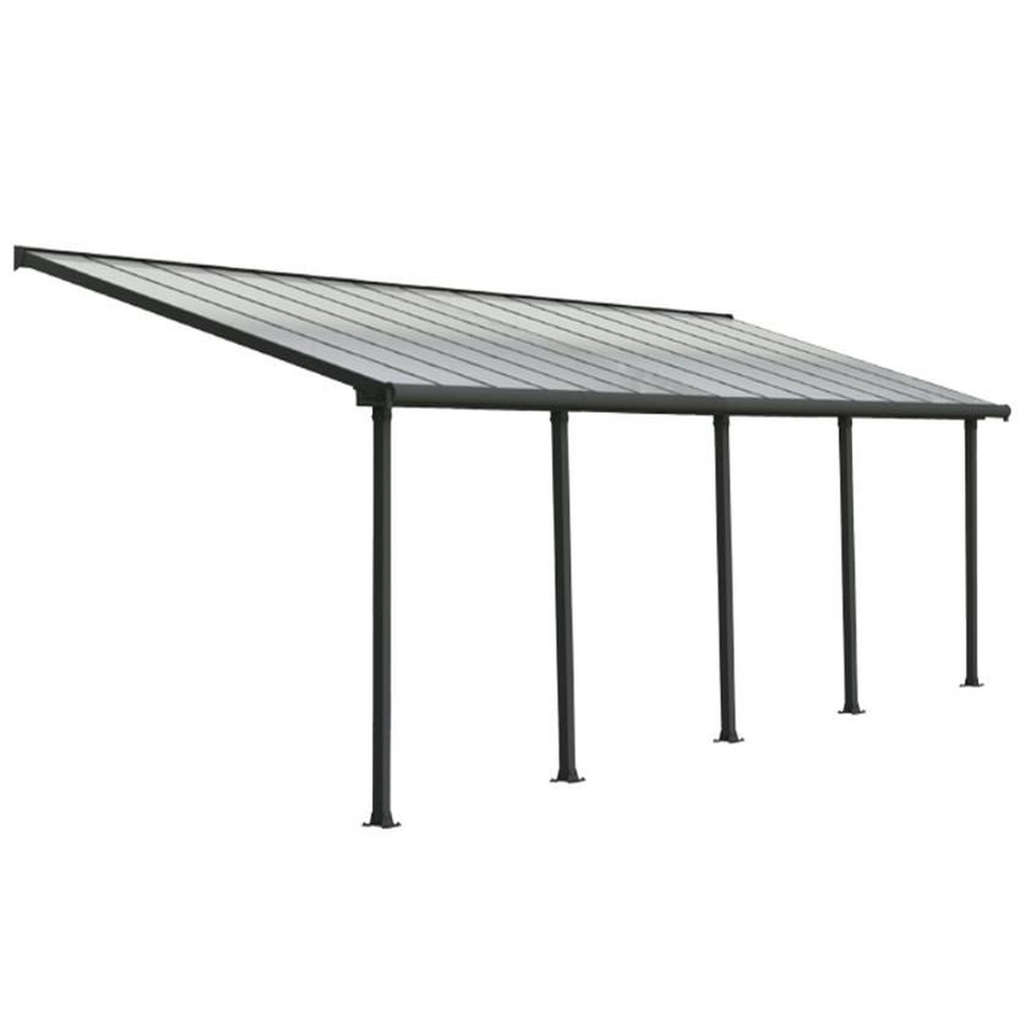 Palram Pergola 24.5m² gris anthracite - 704355