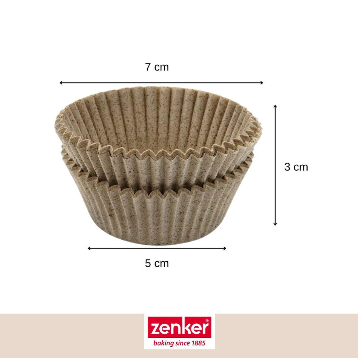 ZENKER Set pâtisserie avec 40 moules à muffins en papier, 2 bols à mixer, verre mesureur et spatule Zenker