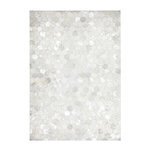 Paris Prix Tapis Tissé Effet Métallique  Spark  Gris & Argent. Coloris disponibles : Gris