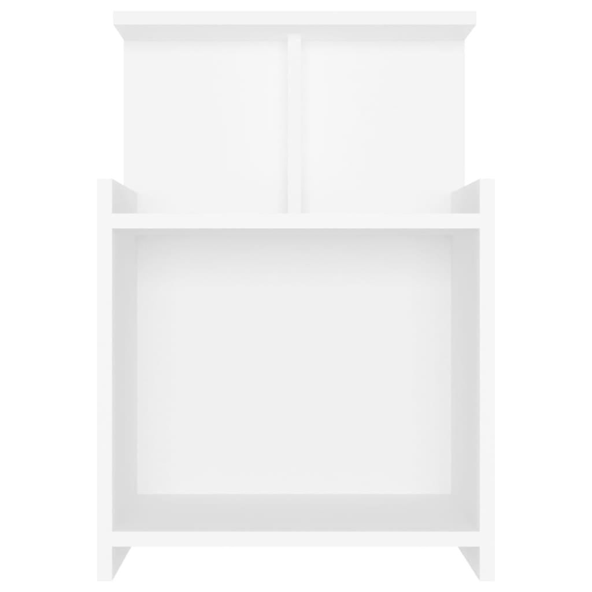 Voir la diapositive 4 : VIDAXL Tables de chevet 2 pcs Blanc 40x35x60 cm Agglomere