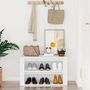 Voir la diapositive 3 : VIDAXL Etagere a chaussures Blanc 75x35x45 cm Bois d'ingenierie
