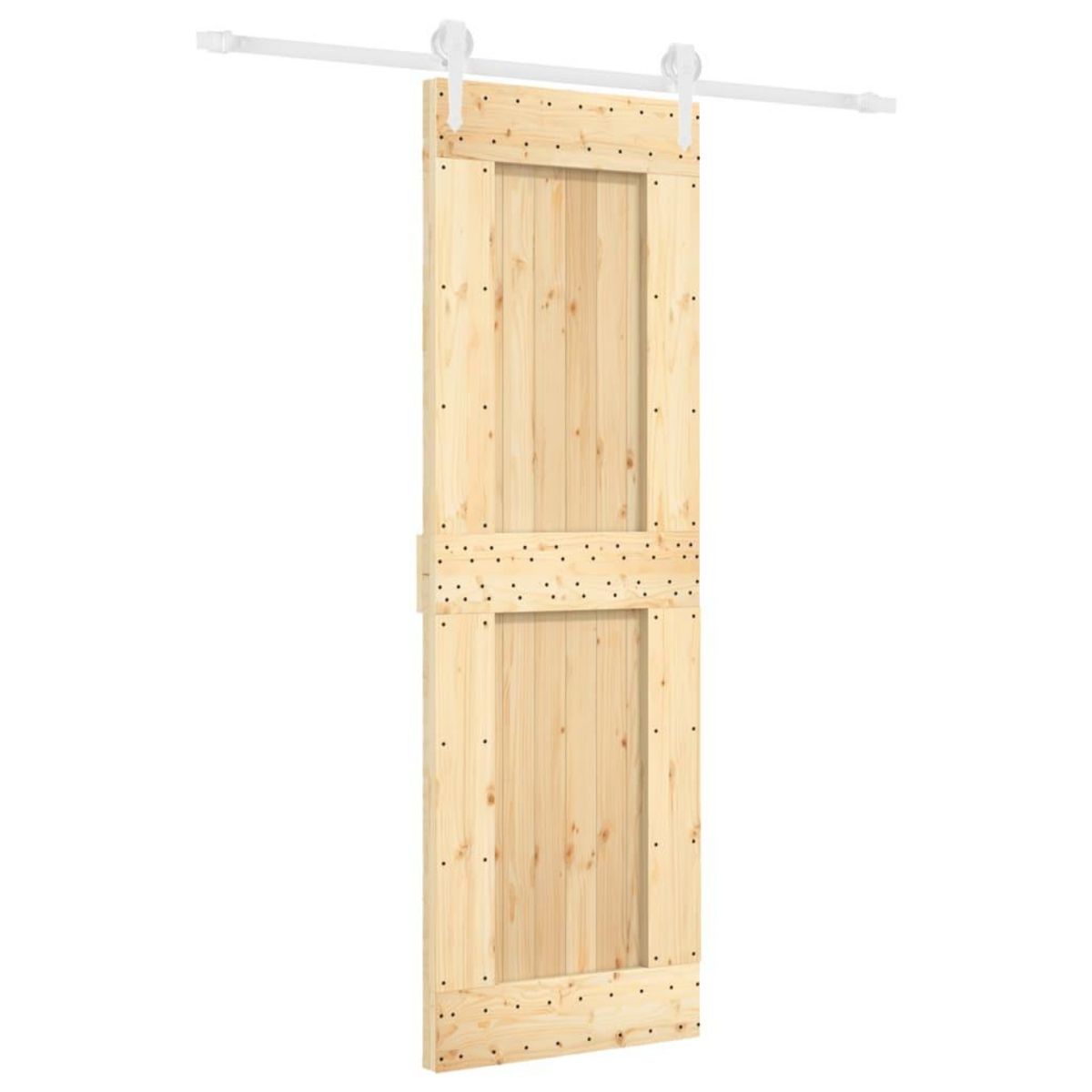 VIDAXL Porte coulissante et kit de quincaillerie 70x210 cm pin massif