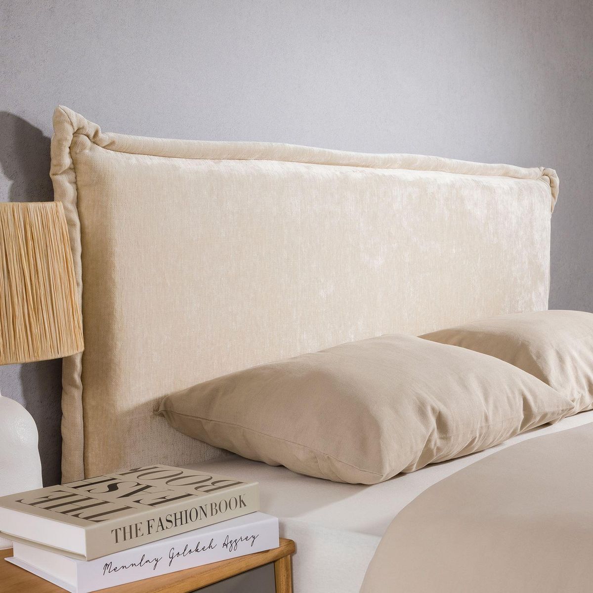 IDIMEX Tête de lit SAVER 120 sur pieds, en tissu