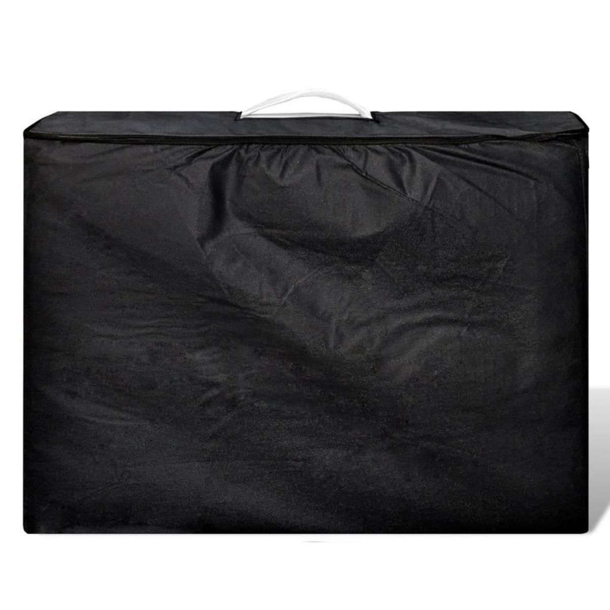 VIDAXL Table pliable de massage Blanc creme 3 zones cadre en aluminium