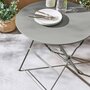SWEEEK Table de jardin bistrot pliable - Emilia ronde - Table ronde Ø60cm en acier thermolaqué