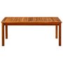 Voir la diapositive 2 : VIDAXL Table basse de jardin 110x60x45 cm Bois solide d'acacia