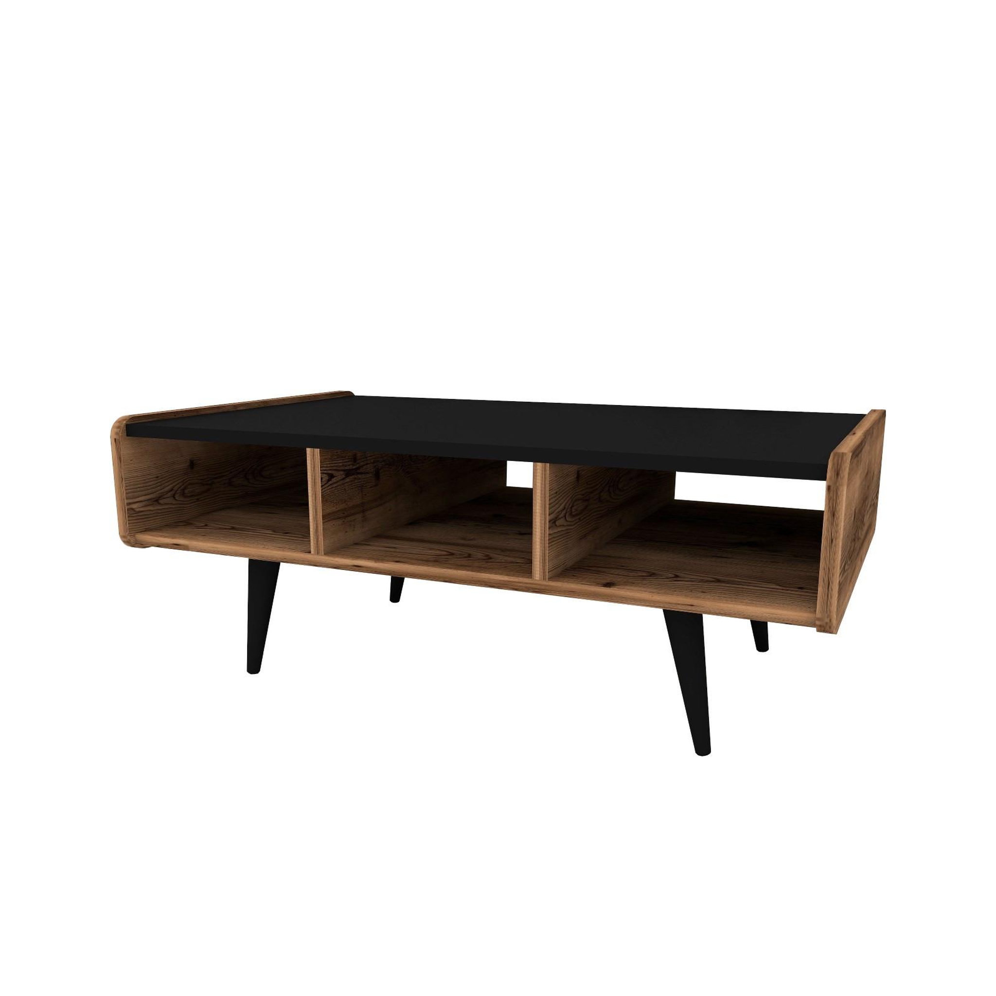 Habitat et Jardin Table basse en bois  line   - 90 x 56 x 40 cm - noyer clair