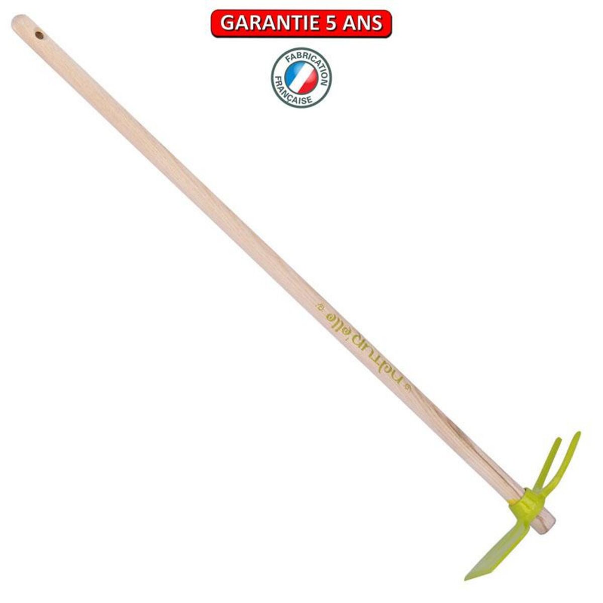 OUTILS PERRIN Serfouette panne & fourche forgée manche 100cm - Kiwi