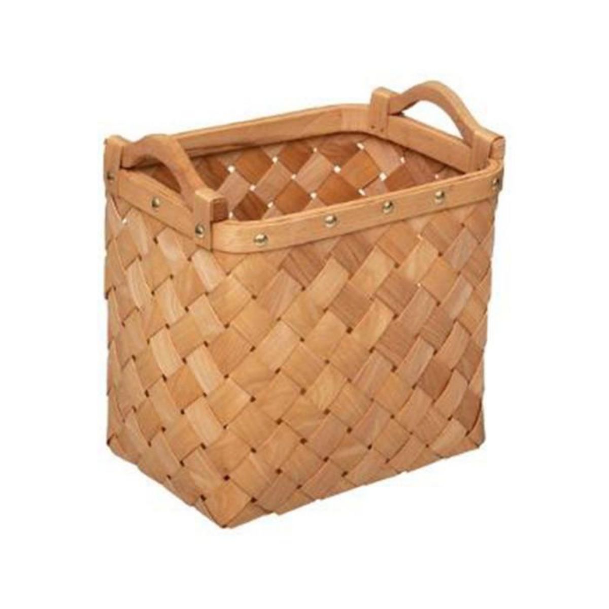 ATMOSPHERA Lot de 3 Paniers de Rangement  Bois  37cm Caramel