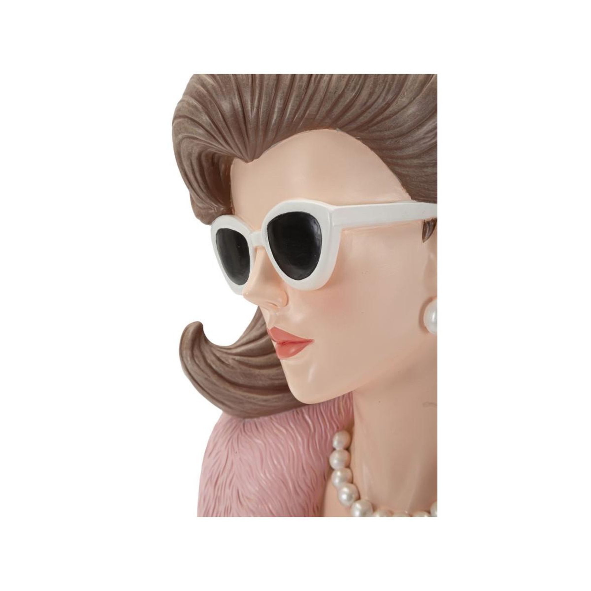 Voir la diapositive 4 : Paris Prix Statuette déco femme  diva paris  28cm rose