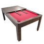 Voir la diapositive 5 : PLAY4FUN Billard Américain AMBIANCE 7Ft - 226,5 x 126,5 x 80 cm avec accessoires et plateau dînatoire - Couleur Chêne