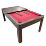 Voir la diapositive 5 : PLAY4FUN Billard Américain AMBIANCE 7Ft - 226,5 x 126,5 x 80 cm avec accessoires et plateau dînatoire - Couleur Chêne