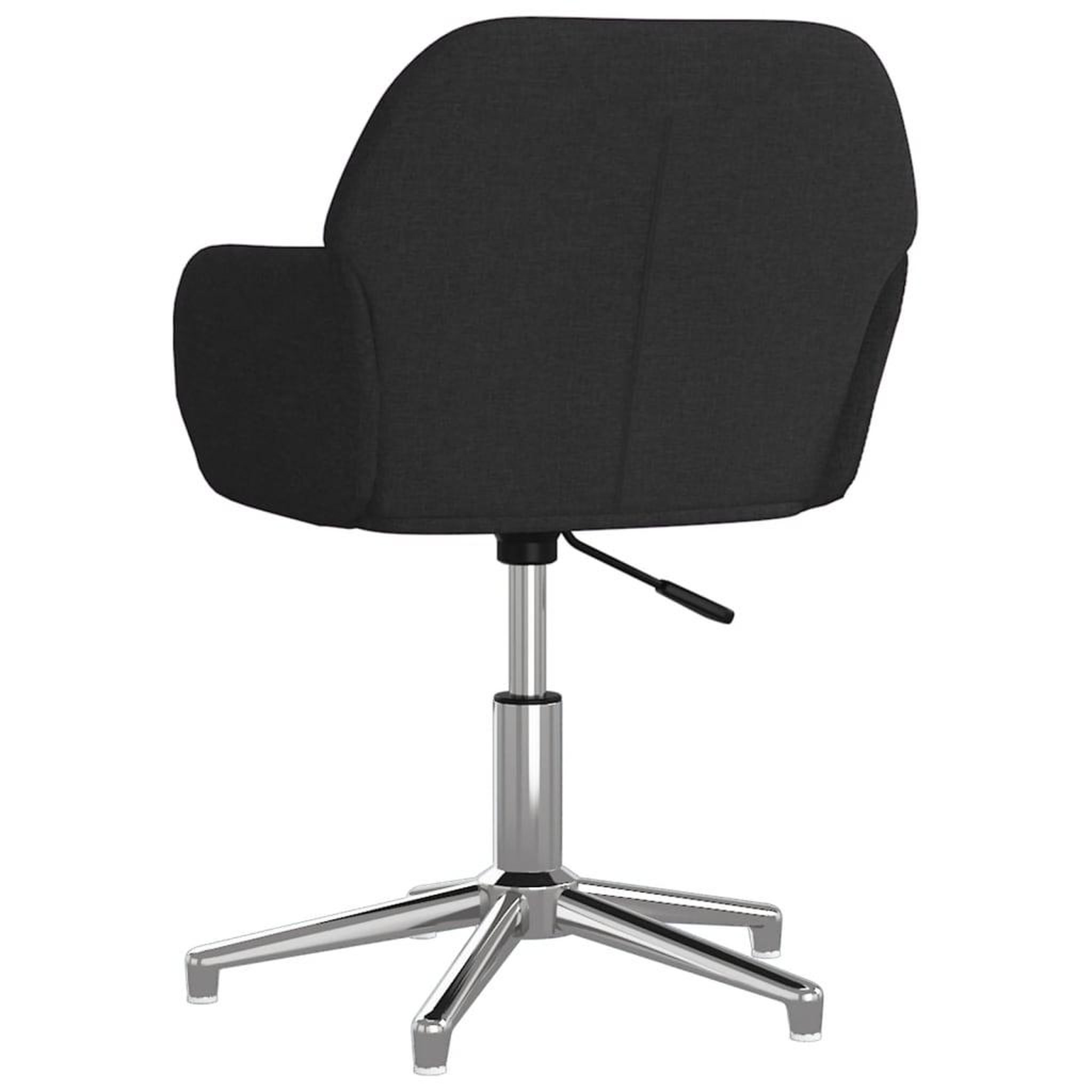 Voir la diapositive 5 : VIDAXL Chaise pivotante de bureau Noir Tissu