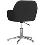 Voir la diapositive 5 : VIDAXL Chaise pivotante de bureau Noir Tissu