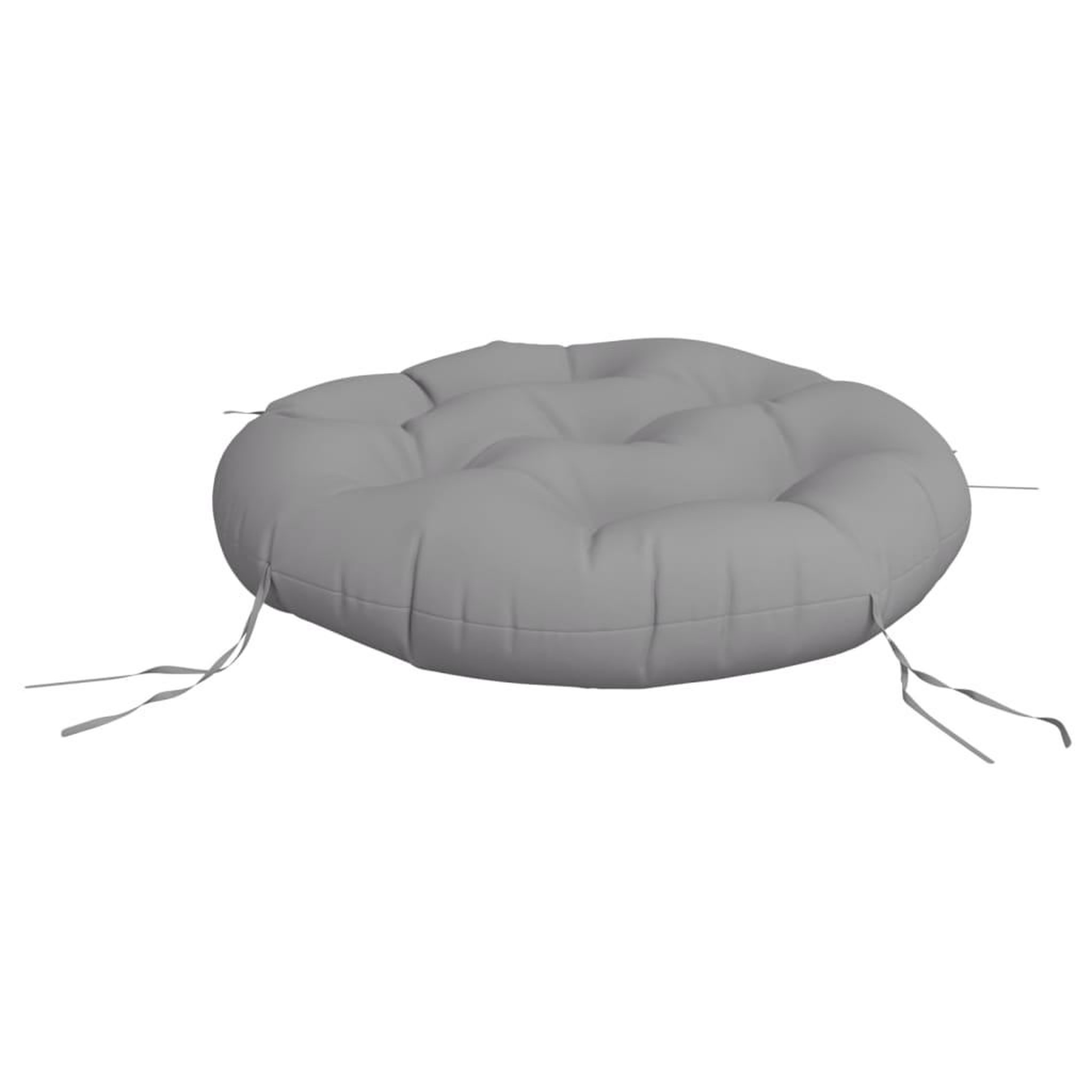 Voir la diapositive 4 : VIDAXL Coussin rond gris Ø 60 x11 cm tissu oxford