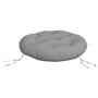 Voir la diapositive 4 : VIDAXL Coussin rond gris Ø 60 x11 cm tissu oxford