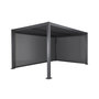 Voir la diapositive 5 : SWEEEK Pergola Bioclimatique gris anthracite 4x3m, aluminium à lames orientables + store 3m + store 4m
