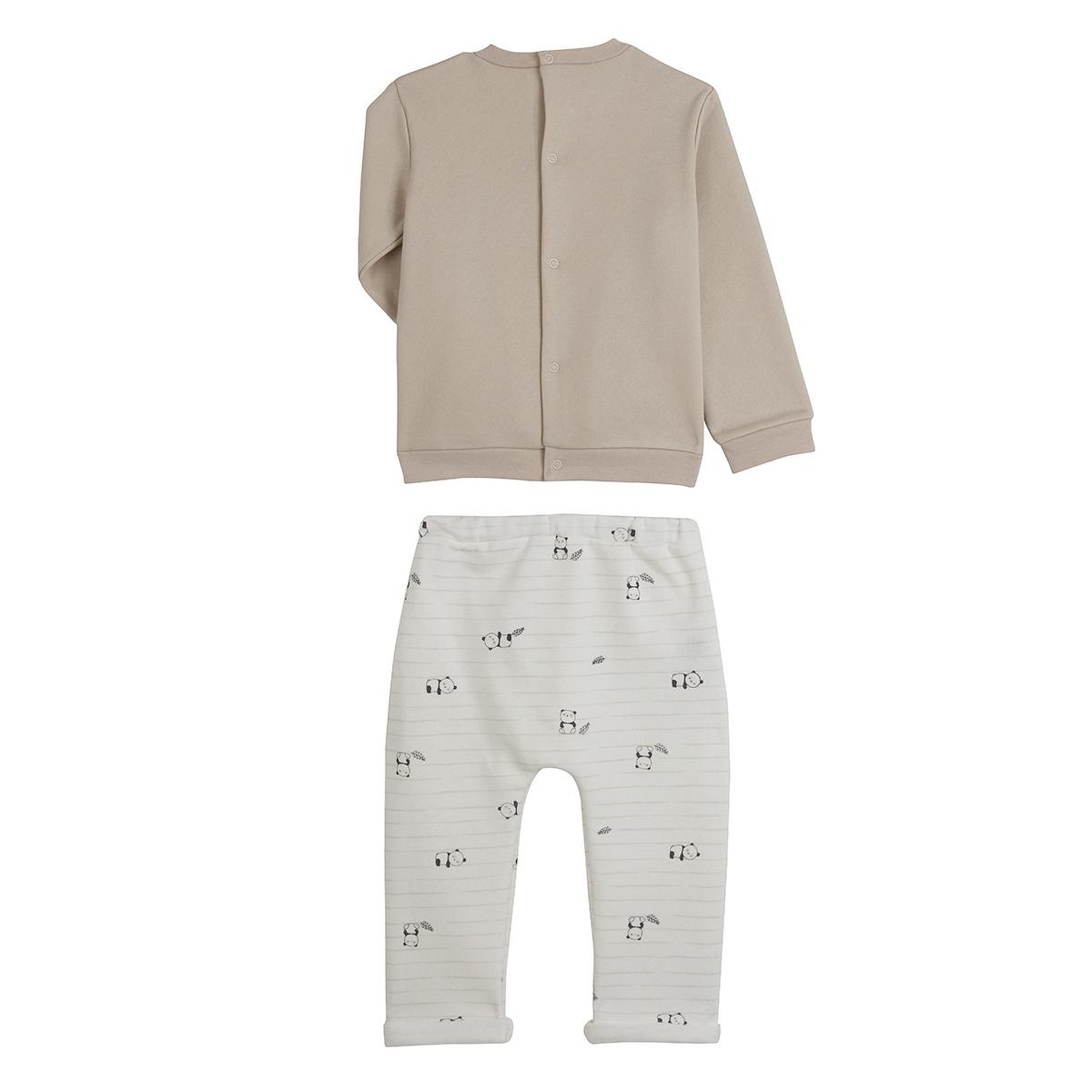 Voir la diapositive 2 : Petit Béguin Ensemble sweat et pantalon bébé mixte en molleton Mini Panda