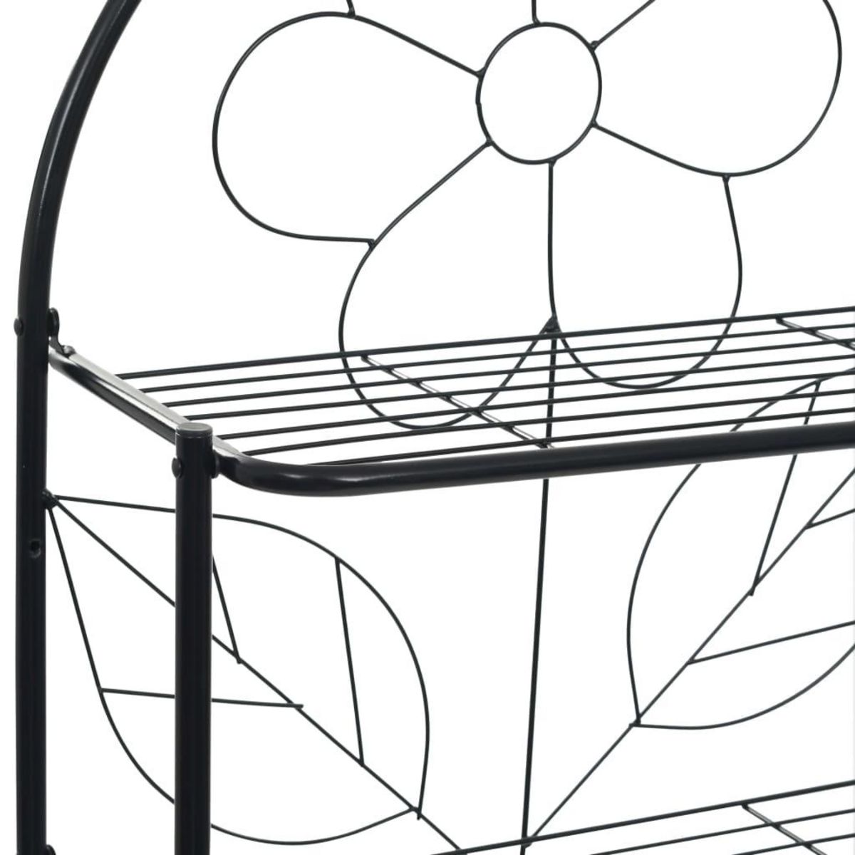 VIDAXL Etagere de toilette Noir 60x33x174 cm