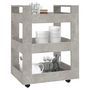 Voir la diapositive 4 : VIDAXL Chariot de cuisine Gris beton 60x45x80 cm Bois d'ingenierie