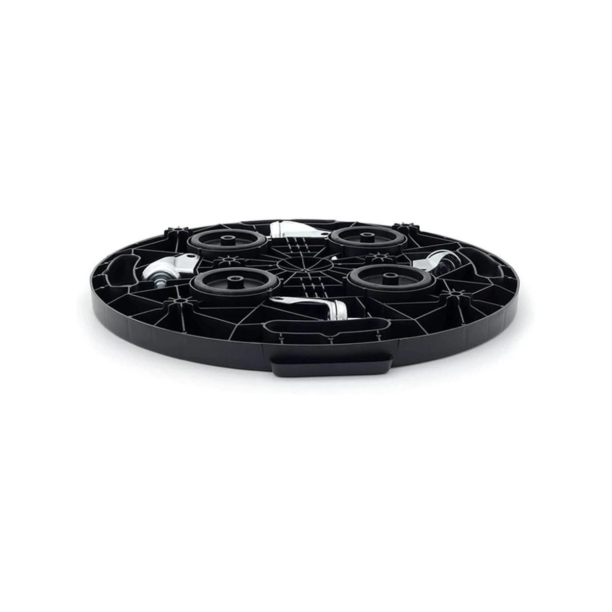 ART PLAST Support Plante Rond 30x7cm - Plateau à Roulettes Porte Pot de Fleurs Charge Lourde 170kg - Polypropylène antichoc Art Plast