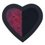 Voir la diapositive 2 : SC CRYSTAL Coffret cœur décoré de 6 roses éternelles - stabilisées