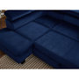 Voir la diapositive 6 : LISA DESIGN Nairobi - canapé d'angle convertible - en velours - 5 places - avec têtières - gauche