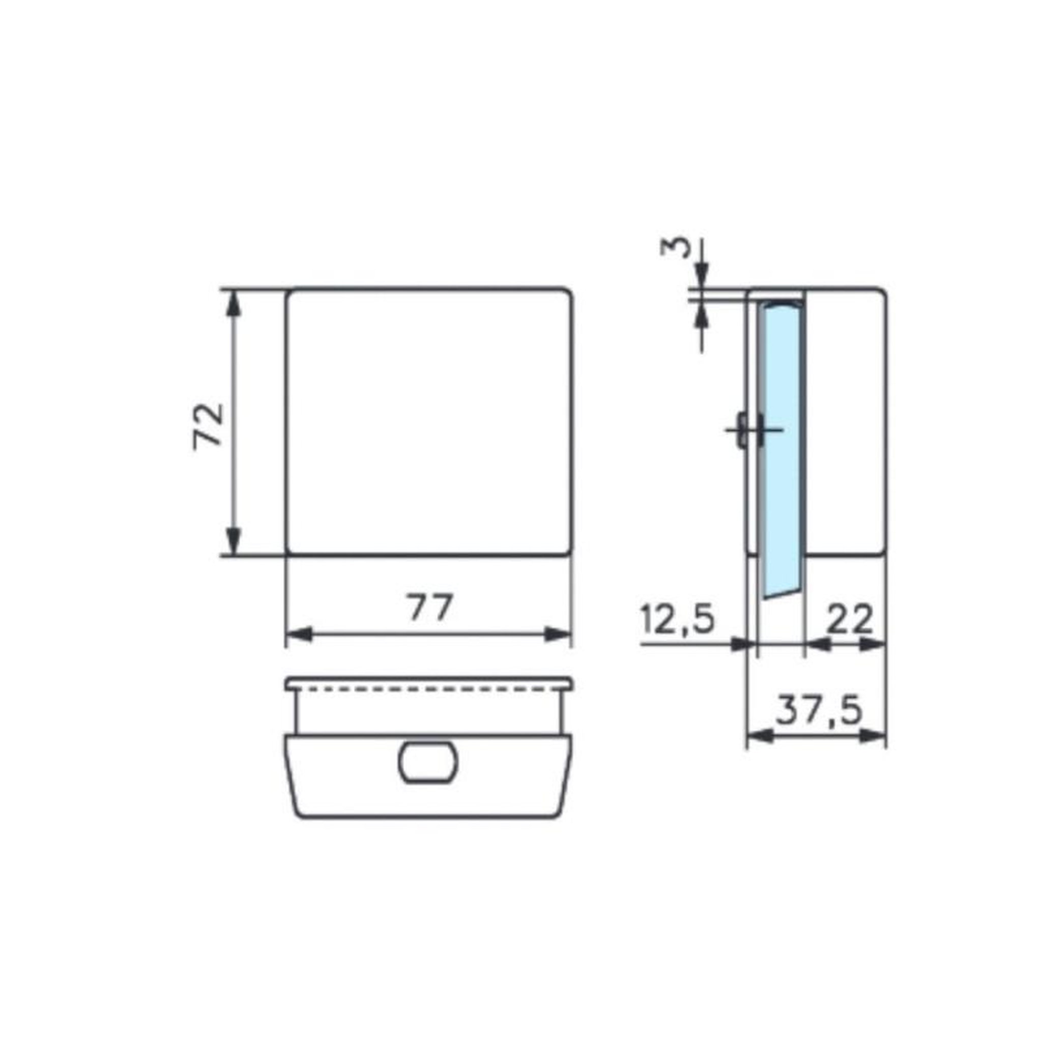 Voir la diapositive 2 : STREMLER ASSA ABLOY Gâche répétition pour verrou 1435 finition chromé mat STREMLER 1439.31.0