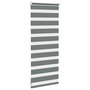 Voir la diapositive 4 : VIDAXL Store zebre gris fonce largeur du tissu 60,9 cm polyester